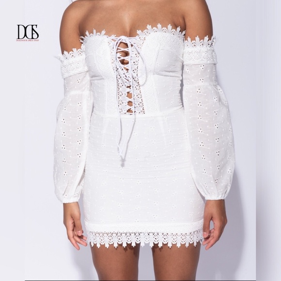 🔥 5 ⭐️ Seductress - Off Shoulder Corset Dress - Picture 5 of 6